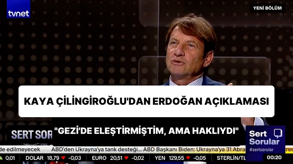 Kaya Çilingiroğlu: 'Gezi'de Cumhurbaşkanını Eleştirmiştim Ama Haklıydı, Onun Kadar İleri Görüşlü Değiliz'