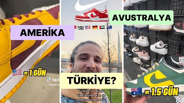 Nike'ın En Popüler Modeli Olan Dunk'tan Alabilmek İçin Türkiye'de ve Diğer Ülkelerde Ne Kadar Çalışmalısınız?