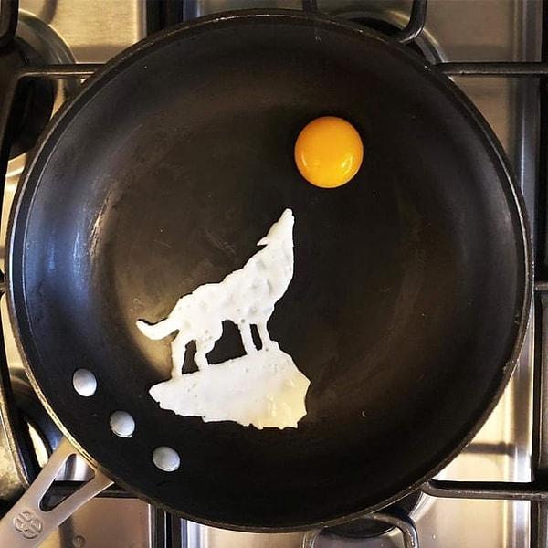 1. Yağda yumurtayla bile sanatsal yönünüzü ortaya çıkarabilirsiniz!