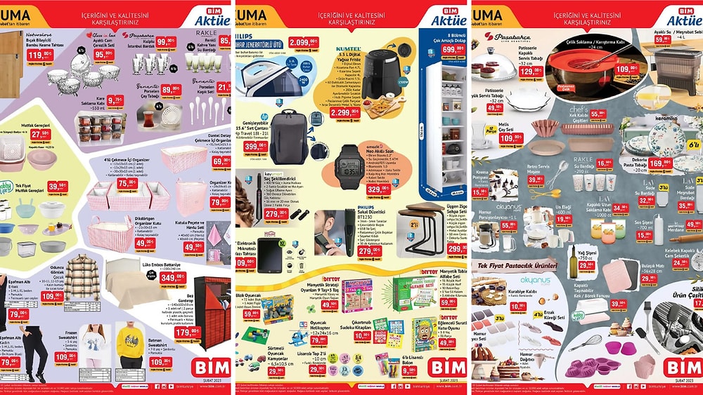 31 Ocak - 3 Şubat 2023 BİM Aktüel İndirim Kataloğu