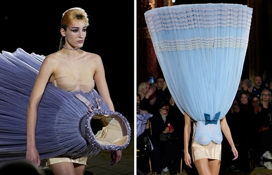 Эти платья на неделе высокой моды в Париже выглядят как сбой в Матрице