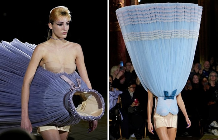 Эти платья на неделе высокой моды в Париже выглядят как сбой в Матрице