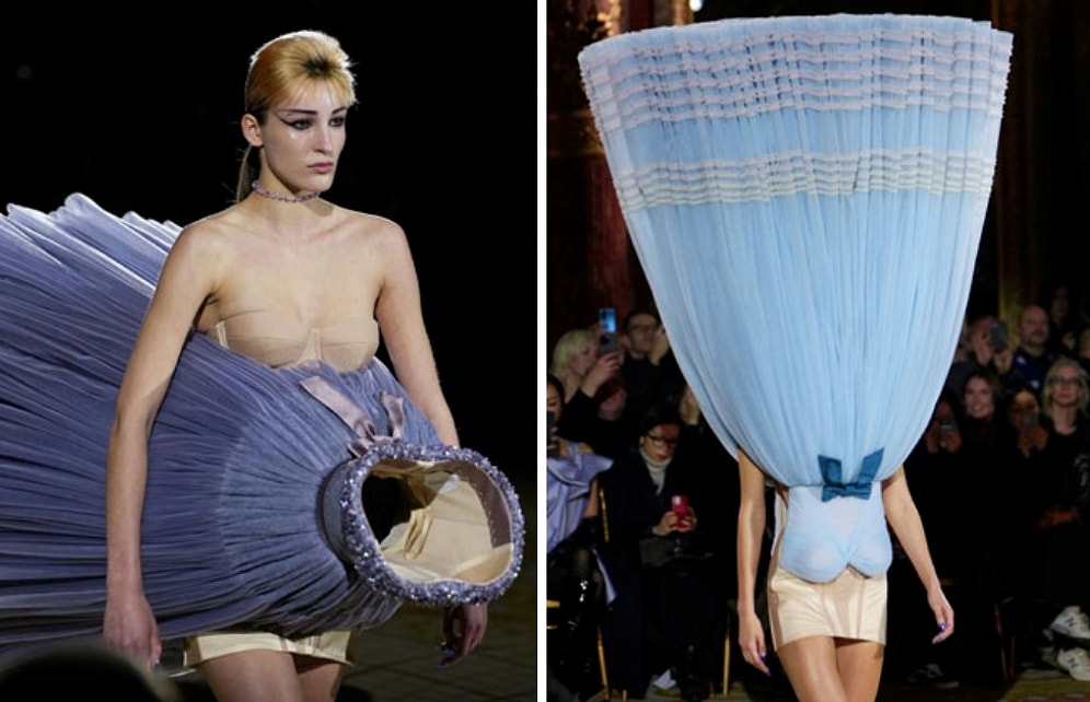 Эти платья на неделе высокой моды в Париже выглядят как сбой в Матрице