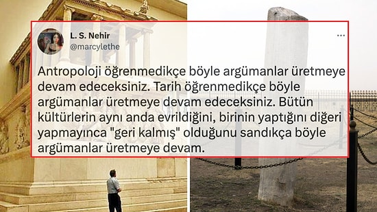 Bergama Zeus Sunağı ile Orhun Yazıtları'nı Karşılaştıran Adam Tartışma Yarattı!