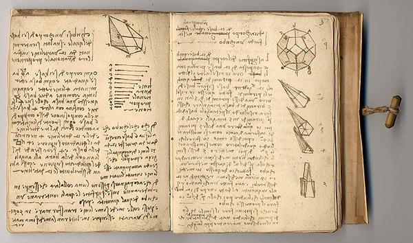 2. Leonardo da Vinci'nin 13.000'den fazla sayfasını doldurduğu bir günlüğü vardır.