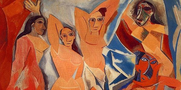 Picasso’nun geride bıraktığı eser hazinesinin en meşhur parçalarından biri de 1907 yılında yaptığı Avignonlu Kızlar tablosu!