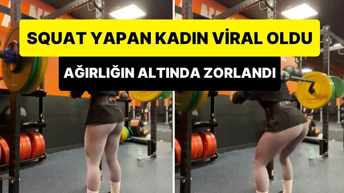 Spor Salonunda Squat Yaparken Ağırlığın Altında Zorlanan Kadının Yardım Çığlıklarını Kimse Duymadı