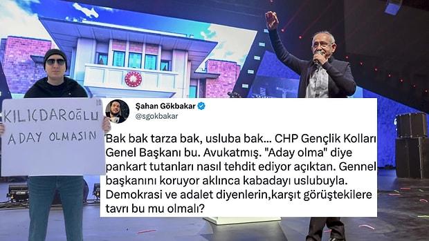 CHP'li Killik'in, Parti Önünde 'Kılıçdaroğlu Aday Olmasın' Pankartı Açan Gence Tepkisi Tartışma Yarattı