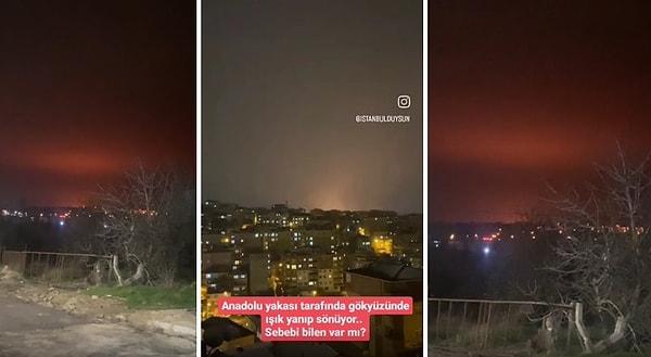 AFAD'dan alınan bilgiye göre yerin 7 kilometre derinliğinde meydana gelen deprem, yurdun büyük bölümünden hissedilirken o deprem anında İstanbul'da kaydedilen görüntüler de dikkat çekti. O görüntülerde gökyüzü kırmızı renge büründü.