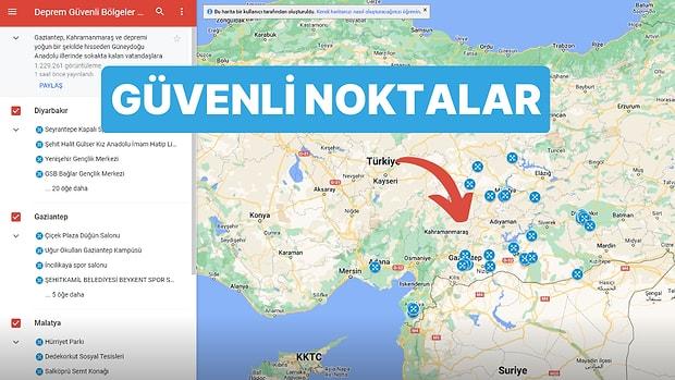 Google, Deprem Sonrası Güvenli Yerlerin Haritasını Açıkladı