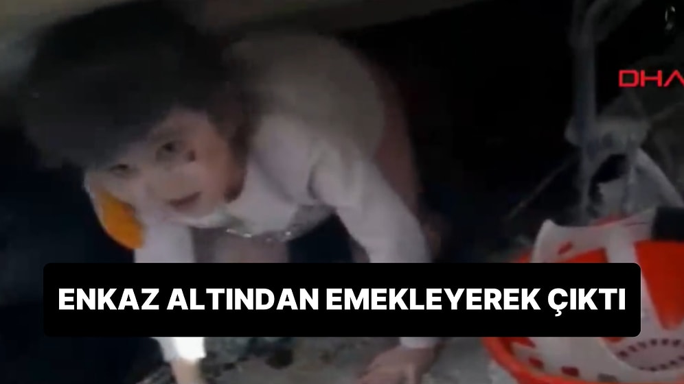 Kahramanmaraş'ta Enkaz Altından Emekleyerek Çıkan Çocuğun Sevindirici Görüntüleri