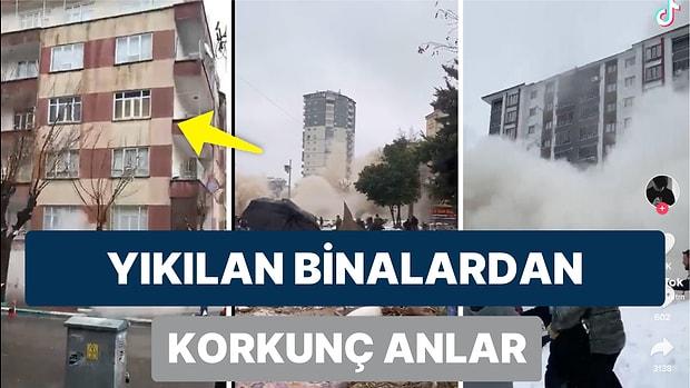 10 İlimizin Feci Şekilde Etkilendiği Kahramanmaraş Depreminde Yıkılan Binaların Çökme Anı