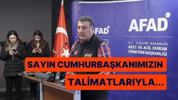 AFAD Deprem Risk ve Azaltma Genel Müdürü Orhan Tatar'a "Cumhurbaşkanımızın Talimatlarıyla" Tepkisi