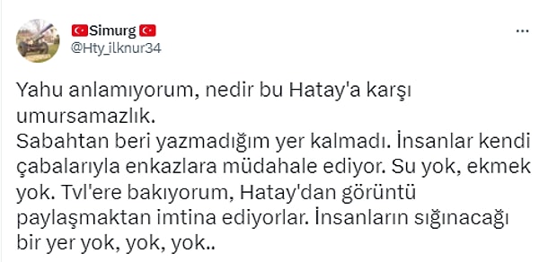 Sosyal medyada yapılan çağrılarda yoğunlaşan Hatay'da tablonun daha vahim olmasından korkuluyor.