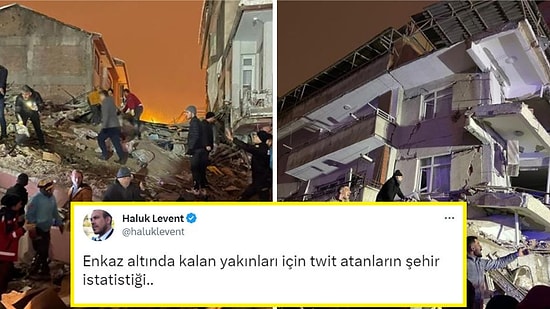 Haluk Levent Enkaz Altındaki Yakınları İçin Yardım Tweet'i Atanların İstatistiğini Açıkladı