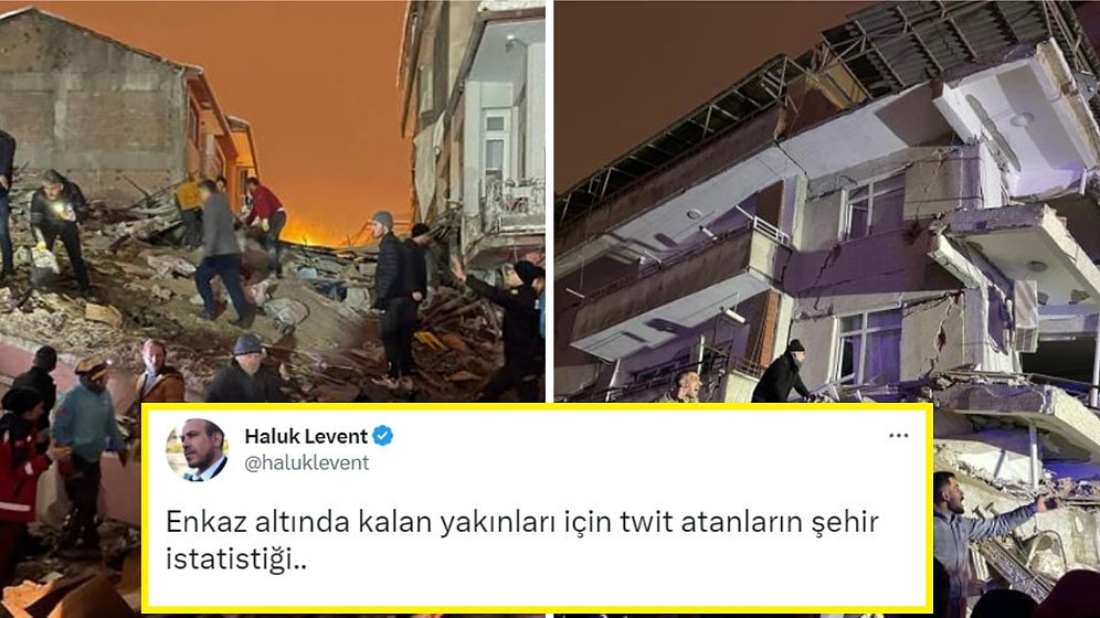 Haluk Levent Enkaz Altındaki Yakınları İçin Yardım Tweet'i Atanların İstatistiğini Açıkladı