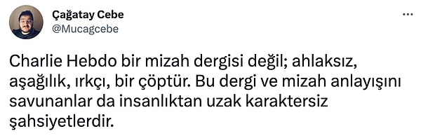 Hala onbirlerce kişi sevdiklerine ulaşamazken Charlie Hebdo'nun bu paylaşımı büyük tepkiyle karşılandı. 👇