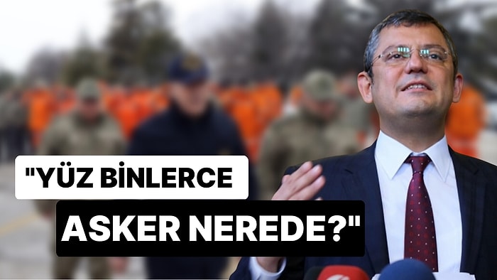 Özgür Özel Canlı Yayında İsyan Etti: "Yüz Binlerce Asker Nerede?"