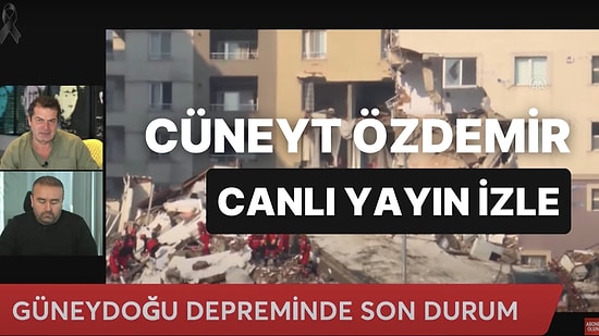 Cüneyt Özdemir Canlı Yayını İzle: Cüneyt Özdemir Deprem Canlı Yayını