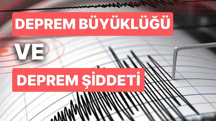 Depremin Büyüklüğü ve Şiddeti Aynı Anlama mı Geliyor? Deprem Büyüklüğü ve Şiddeti Nedir?