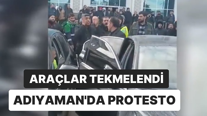 Adıyaman’da Protesto: Valilik Binası Önündeki Araçlar Tekmelendi