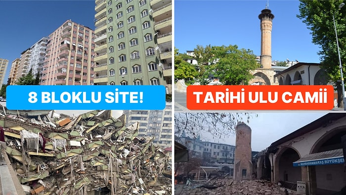 Depremin Merkez Üssü Kahramanmaraş Sokaklarından İçimizi Yakan Öncesi ve Sonrası Fotoğraflar