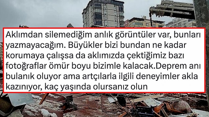 99 Yılında Gölcük'teki Büyük Felaketten Kurtulan Kişinin Depremle İlgili Sözlerine Kulak Verelim