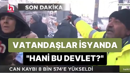 Kahramanmaraş'ta Enkaz Altındaki Yakınlarının Kurtarılmasını Bekleyen Vatandaşlar İsyan Etti: Hani Bu Devlet?