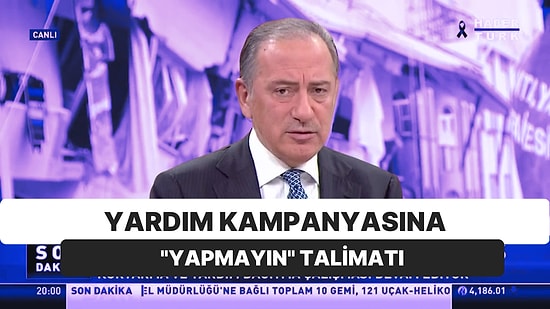 Fatih Altaylı'nın Konteynerler Yardımı Kampanyasına RTÜK'ten Uyarı: Yapmayın!