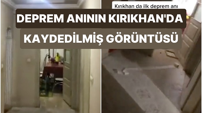 Hatay Kırıkhan'da İlk Deprem Anında Kaydedilen Bu Görüntü Yaşadığımız Felaketin Boyutunu Net Olarak Gösteriyor