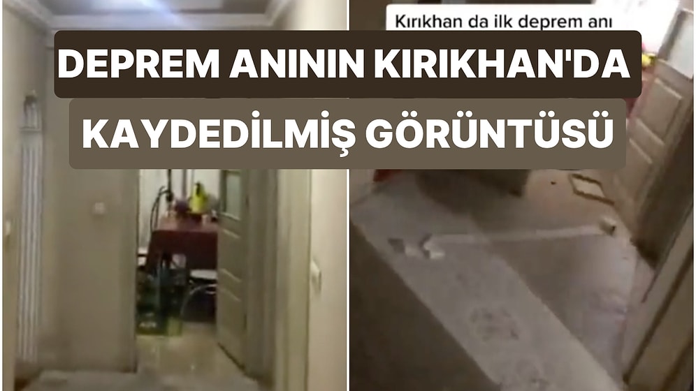 Hatay Kırıkhan'da İlk Deprem Anında Kaydedilen Bu Görüntü Yaşadığımız Felaketin Boyutunu Net Olarak Gösteriyor