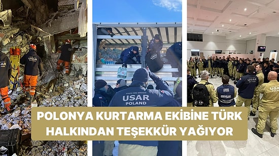 Dünya'dan Türkiye'ye Gelen Arama Kurtarma Gruplarından Polonya Ekibi Dikkat Çekti!