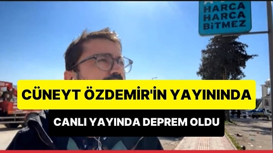 Adem Metan, Canlı Olarak Cüneyt Özdemir'e Bağlandığı Sırada Hatay'da Deprem Oldu