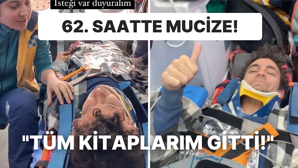 Depremden 62 Saat Sonra Enkazdan Kurtarılan Genç: "YKS'ye 5 Ay Kaldı, Tüm Kitaplarım Gitti!"