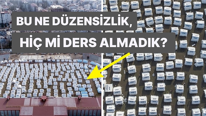 Deprem Bölgesindeki Çadır Kentlerin Düzensizliği "Önceki Felaketlerden Hiç mi Ders Almadık?" Dedirtti