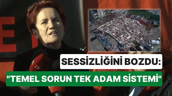 Meral Akşener Sahaya İndi, İlk Açıklamasını Yaptı