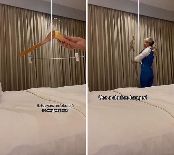 Ваши шторы не закрываются должным образом? Используйте вешалку для одежды!
