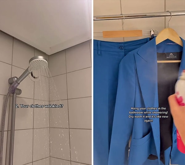Одежда помялась? Повесьте ее в ванной, пока принимаете душ, и она снова будет как новенькая!