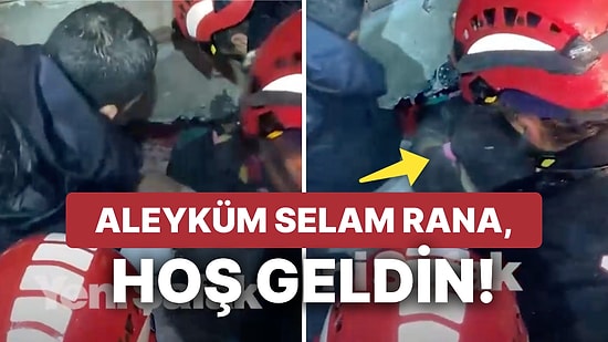 Kahramanmaraş'ta Enkazdan Çıkartılan Minik Rana'nın 'Selamünaleyküm' Sözü Neşe Saçtı