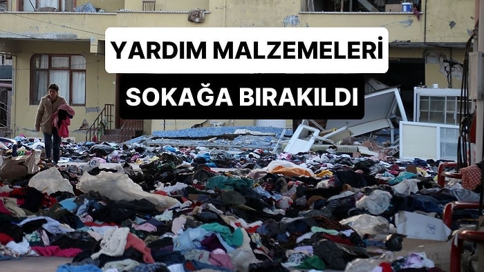 Sıra Beklememek İçin Yardımları Sokağa Bıraktılar