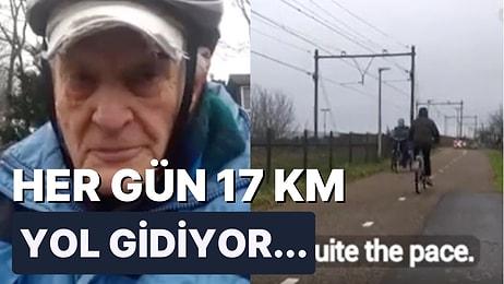 Bakımevinde Kalan Eşini Ziyaret Etmek İçin Her Gün Bisikletiyle 2 Saat Yol Giden 90 Yaşındaki Adam