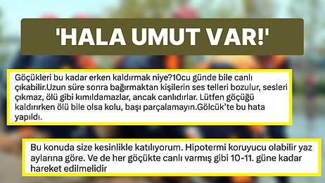 Arama Kurtarmanın Son Bulup Enkaz Kaldırma Çalışmalarının Başlatıldığı İddiası Sosyal Medyada Tepki Çekti!