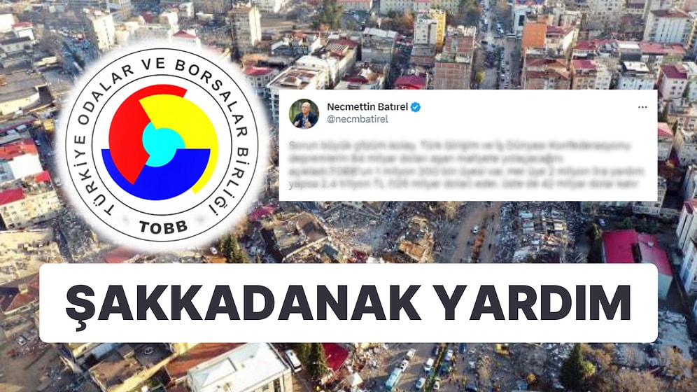 Matematik Bilgisi Olmadan Kendini Ekonomist İlan Eden Gazeteci Şakkadanak Necmettin Batırel'in Deprem Hesabı