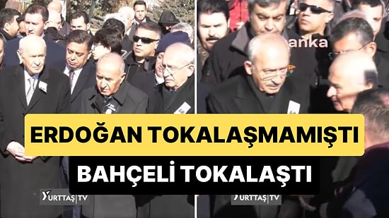 Erdoğan Tokalaşmamıştı: Bahçeli, Deniz Baykal'ın Defin İşleminden Sonra Kılıçdaroğlu ile Tokalaştı