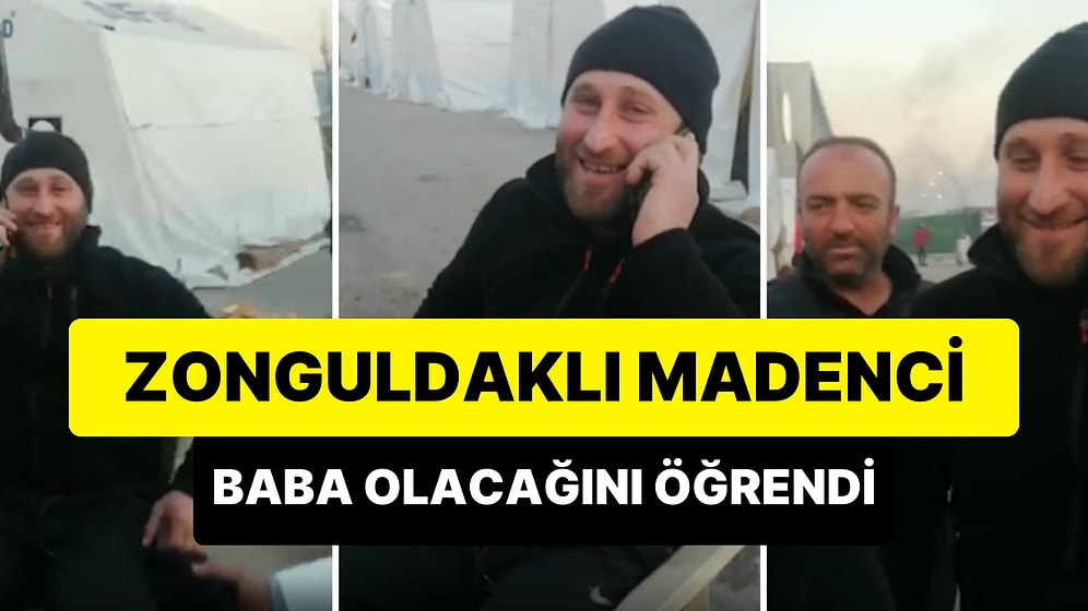 Arama Kurtarma Çalışmalarına Katılan Zonguldaklı madenci, Deprem Bölgesinde Baba Olacağını Öğrendi