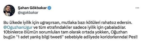 İlk günden beri gece gündüz demeden BaBaLa TV ekibi ile birlikte çalışan Oğuzhan Uğur hakkında barajlarla ilgili tweet yüzünden soruşturma açılması tepkiyle karşılandı.