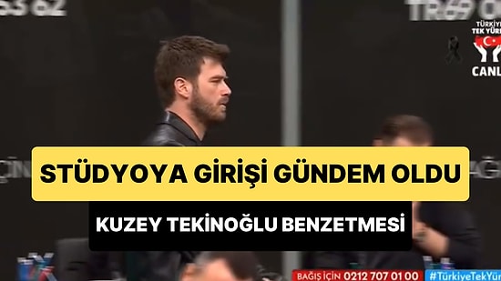 Kıvanç Tatlıtuğ'un 'Türkiye Tek Yürek Kampanyası'nın Stüdyosuna Kuzey Tekinoğlu Gibi Girdiği Anlar Gündem Oldu