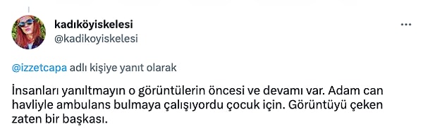 O görüntülerin öncesinde görevlinin ambulans aradığı ancak bulamadığı da söylendi.