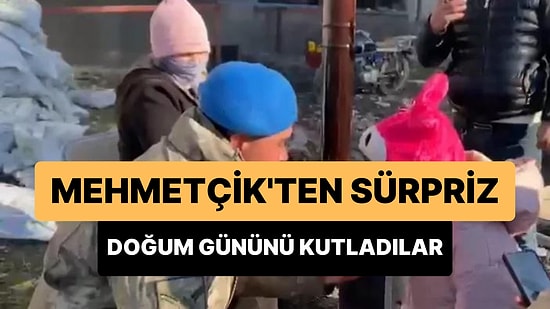 Depremde Annesini Kaybeden Çocuğa Doğum Günü Sürprizi Yapan Mehmetçik