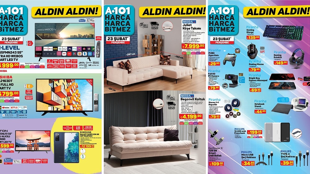 23 Şubat 2023 A101 Aldın Aldın Kataloğu
